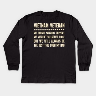 Vietnam Veteran Definition Kids Long Sleeve T-Shirt